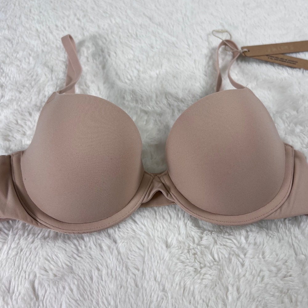 Skims Women's Fits Everybody Push Up Demi Bra Mica Tan Size‎ 32B BR-UWR-2295 NEW - Picture 4 of 10